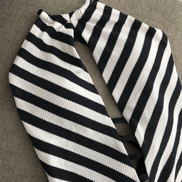 NWT RACHEL Rachel Roy Striped Nautical Swimsuit - Picture 4 of 8
